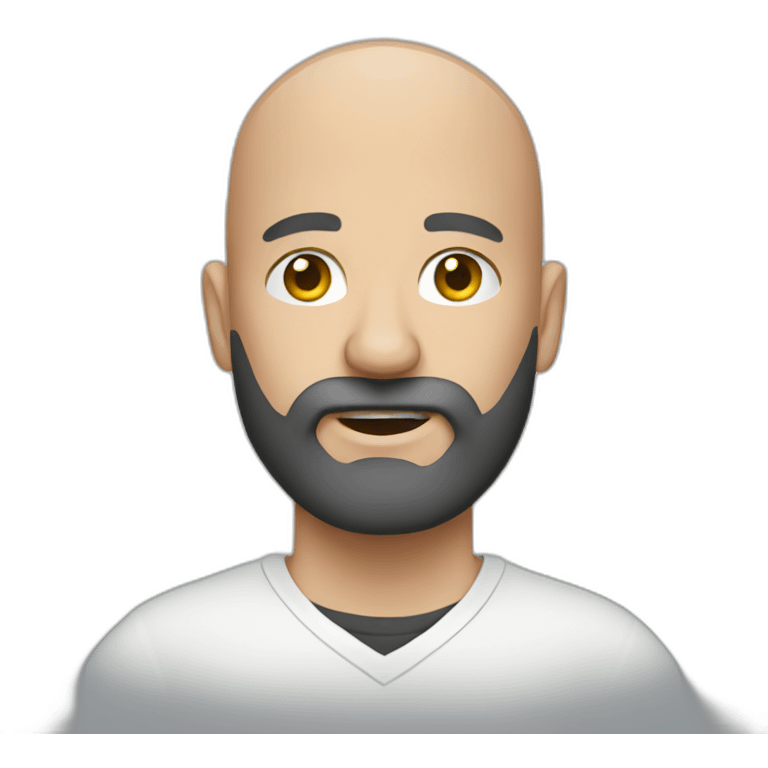 bald bearded photographer emoji