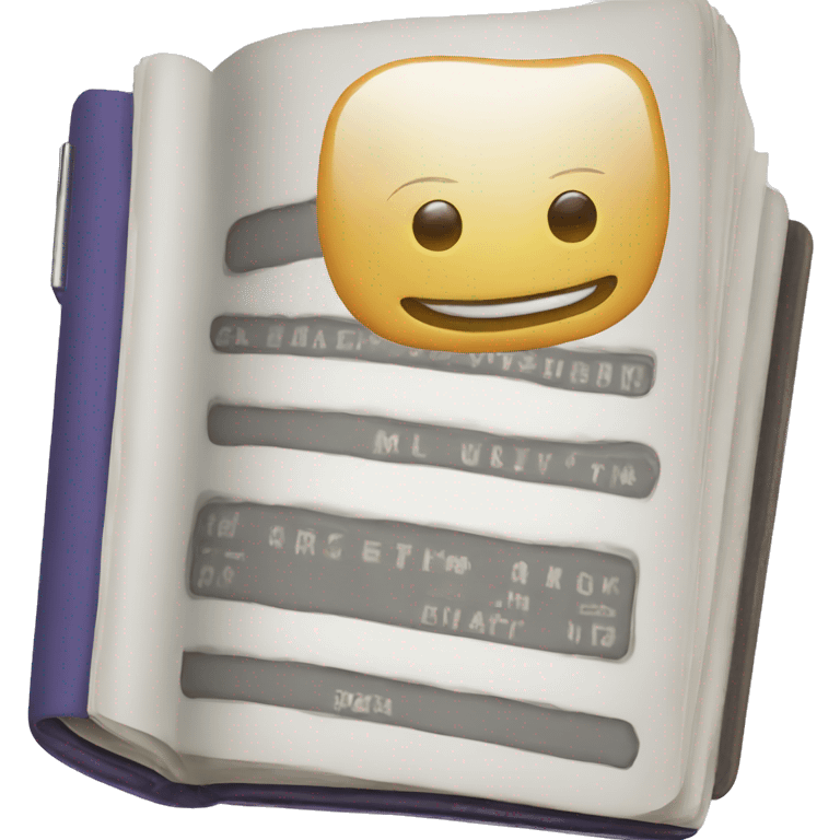 An electronic book. Tablet  emoji