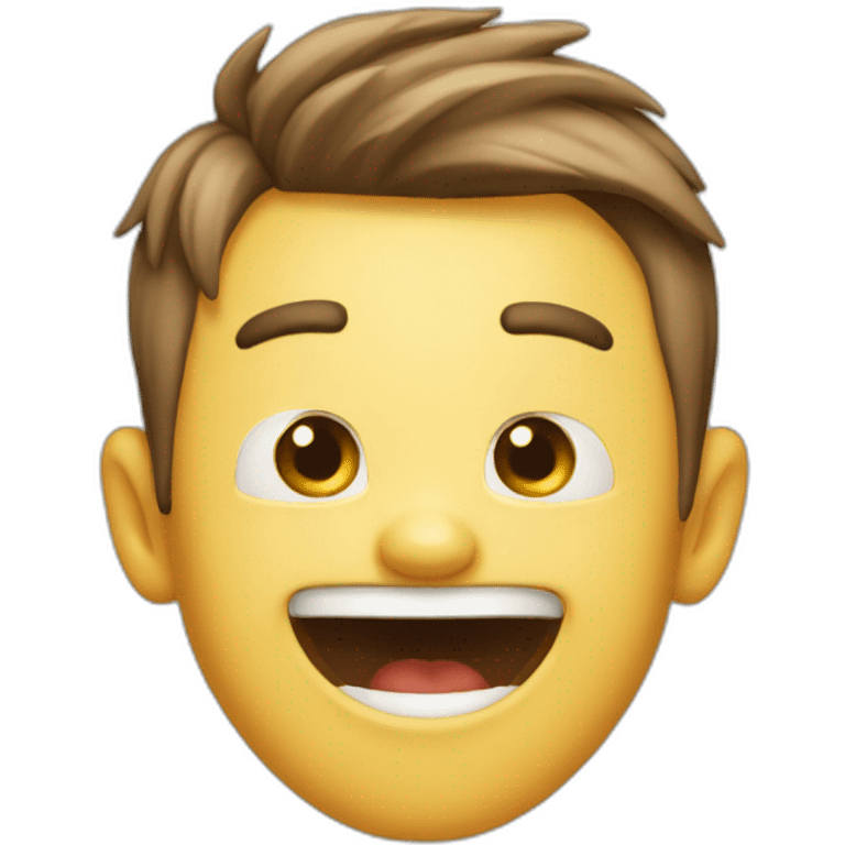 excited and surprised boy emoji