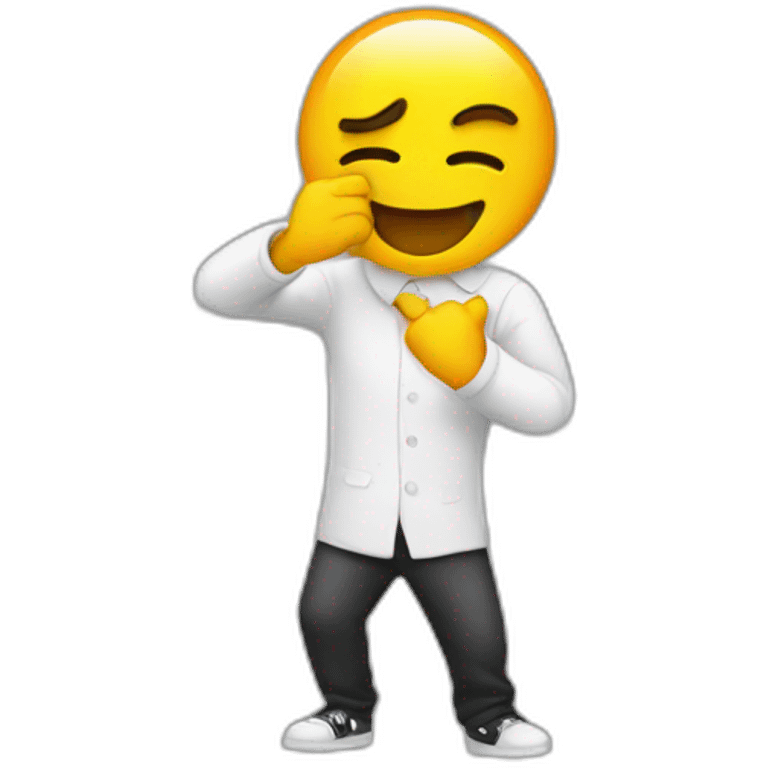 Emoji that makes a dab emoji