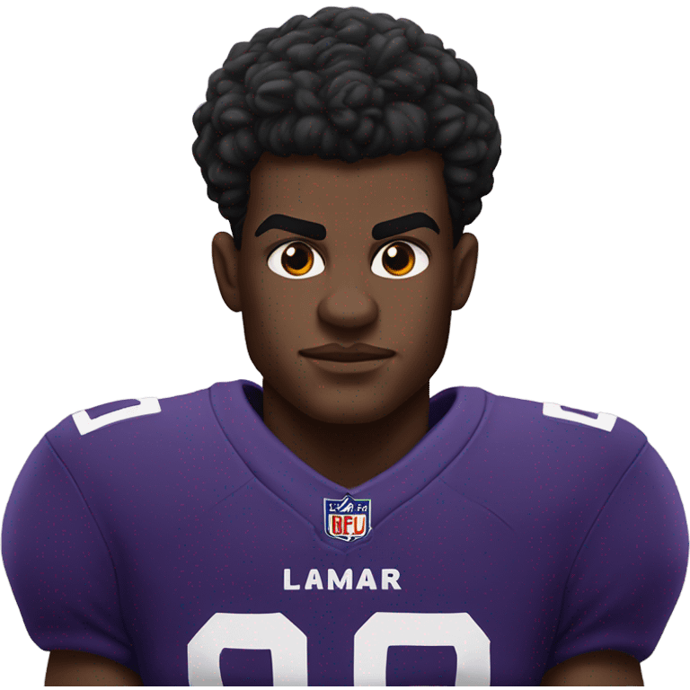 Lamar Jackson riding a lion emoji