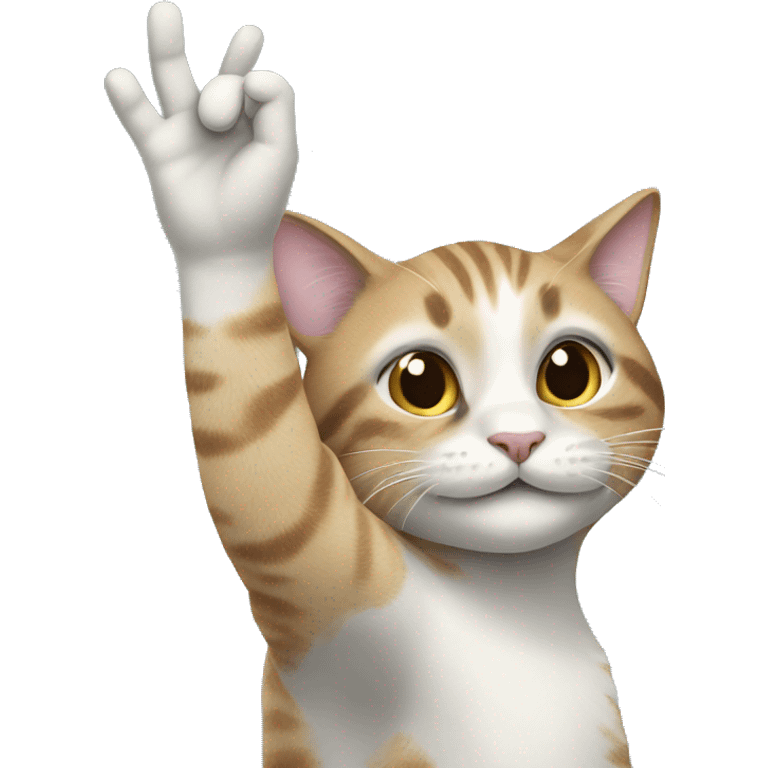 High-five-cat emoji