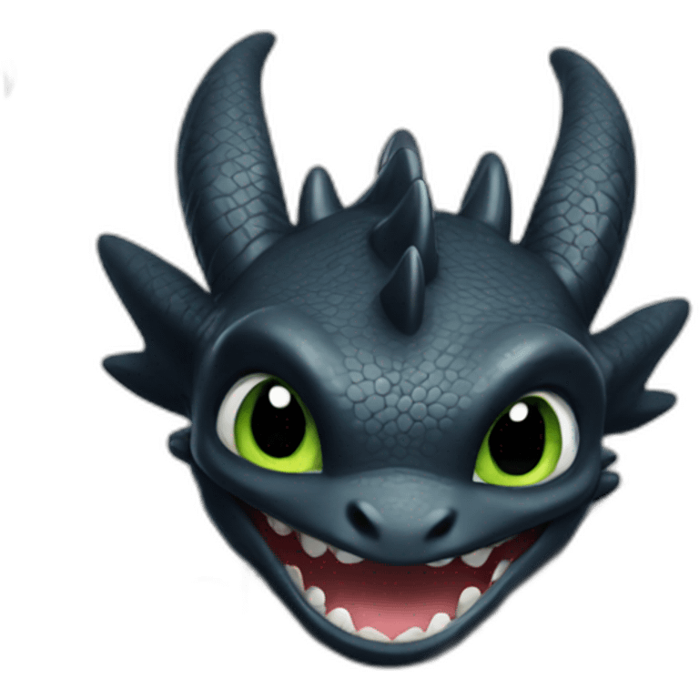 Toothless dragon emoji