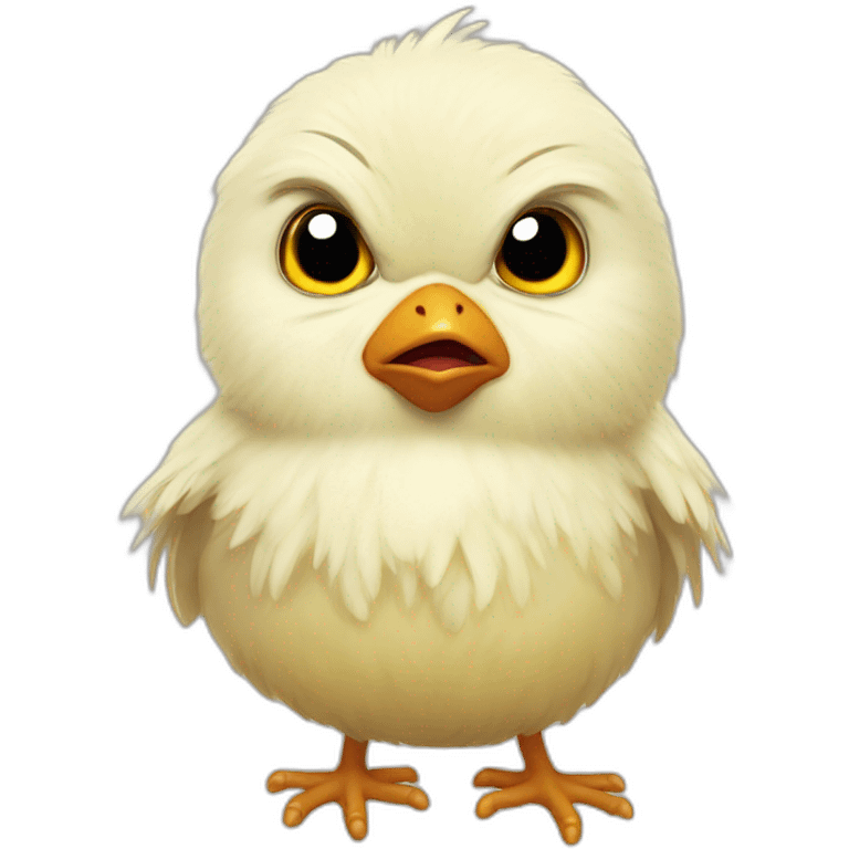 angry baby bird chick emoji