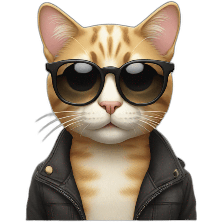 Cat with sunglasses emoji