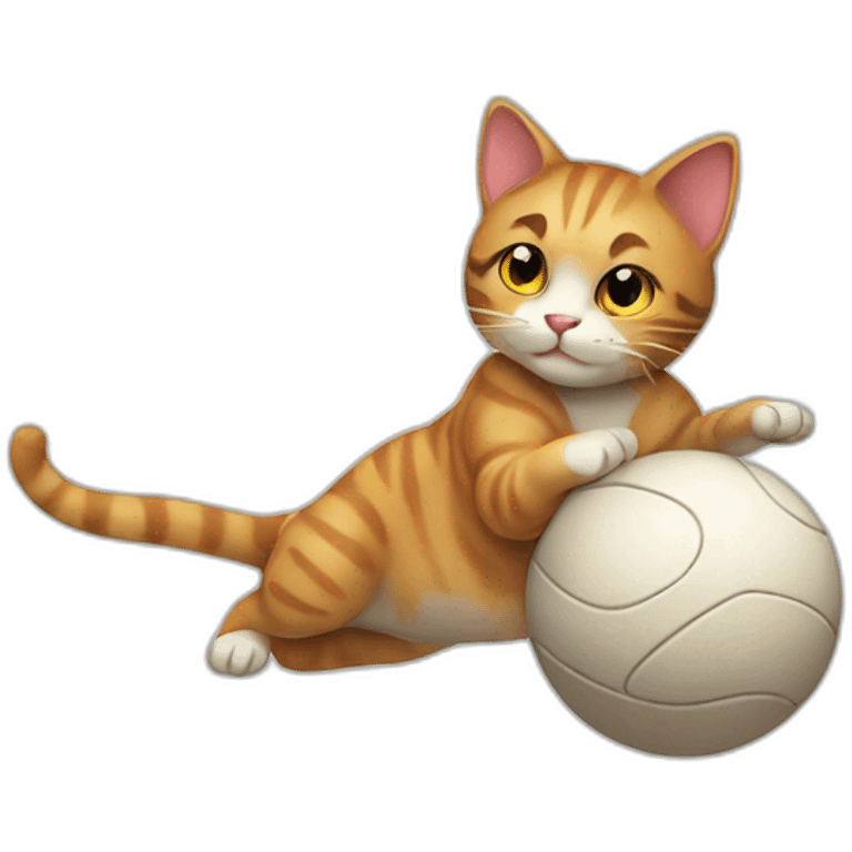 cat playing with ball emoji