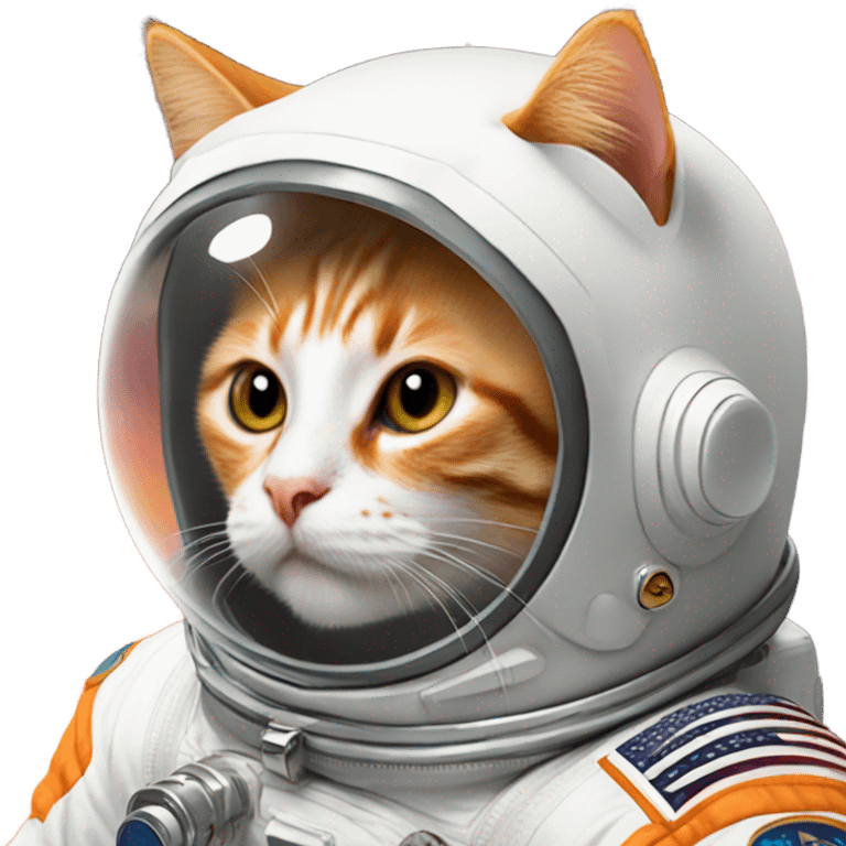 Orange cat astronaut emoji