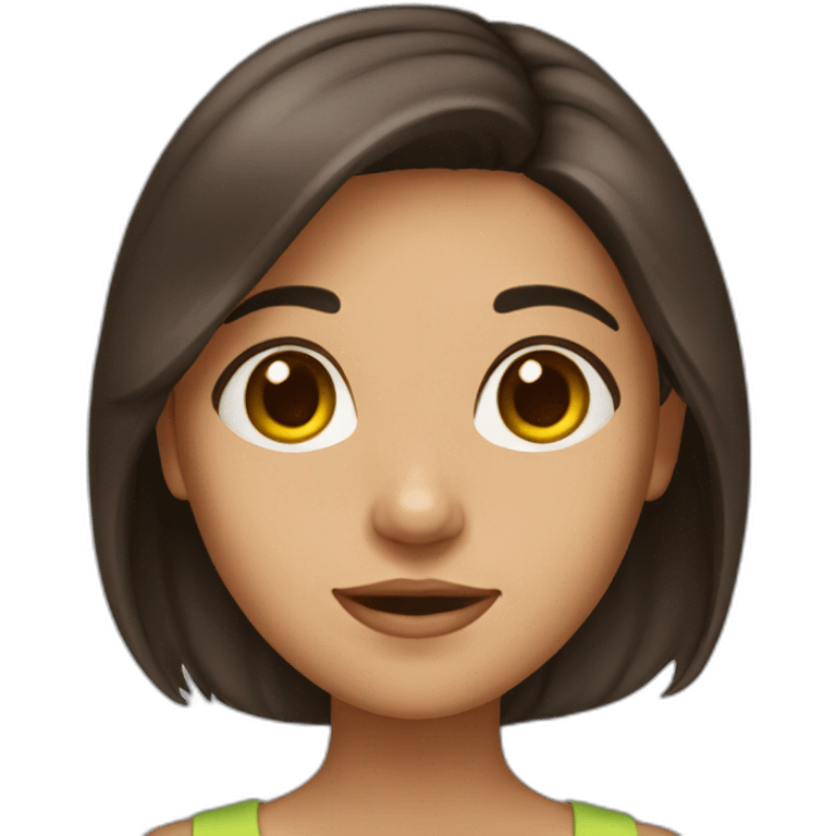 fille-brune emoji