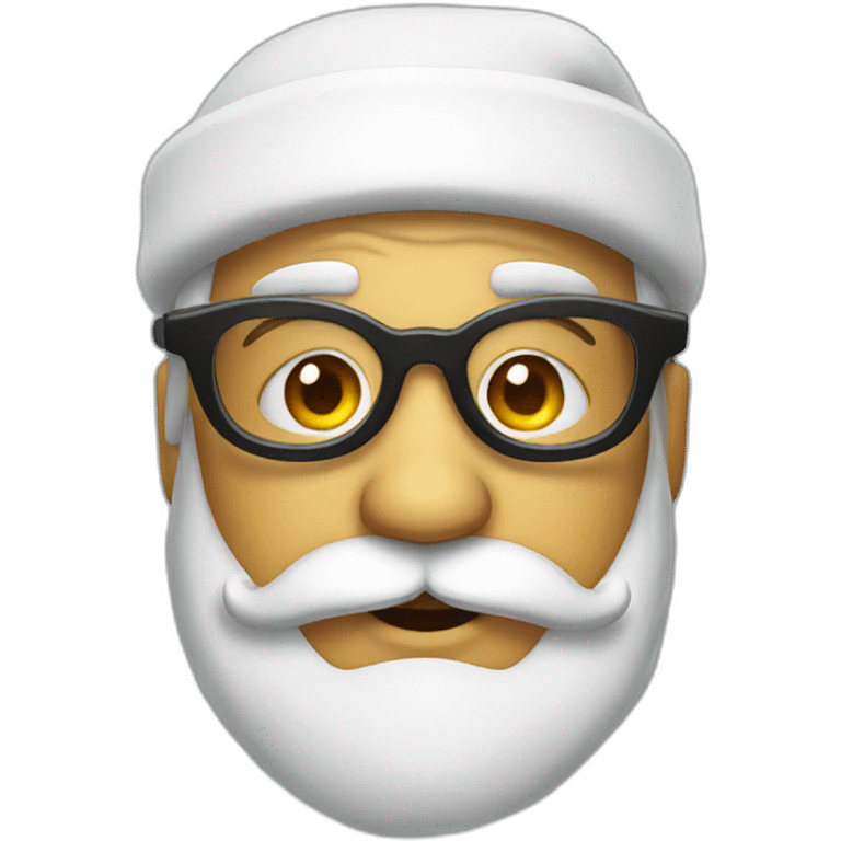 santa claus in dark glasses emoji