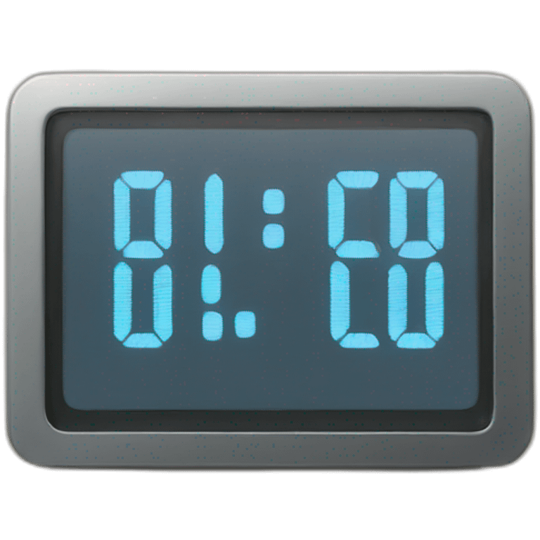 digital clock emoji