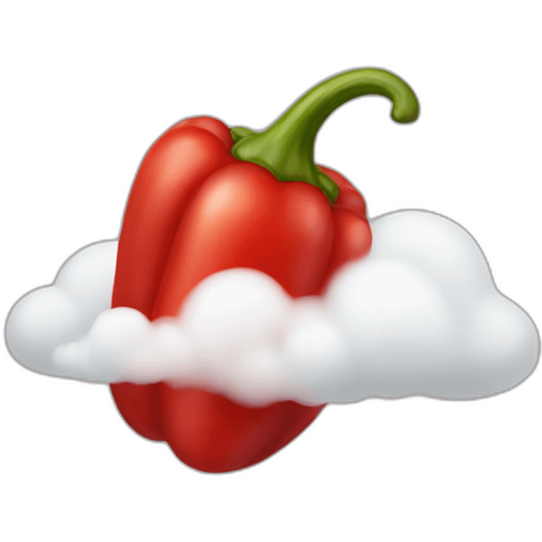 red pepper cloud emoji