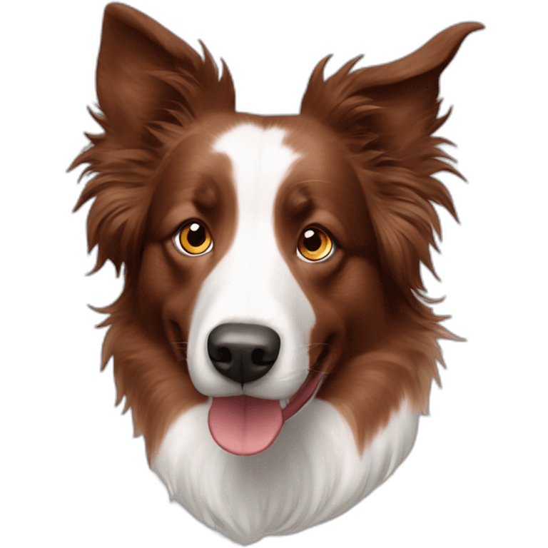 red merle border collie emoji