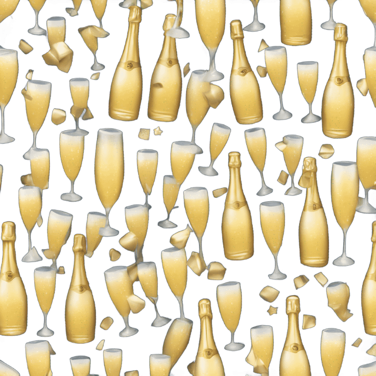 2025 New Years Eve Champagne emoji