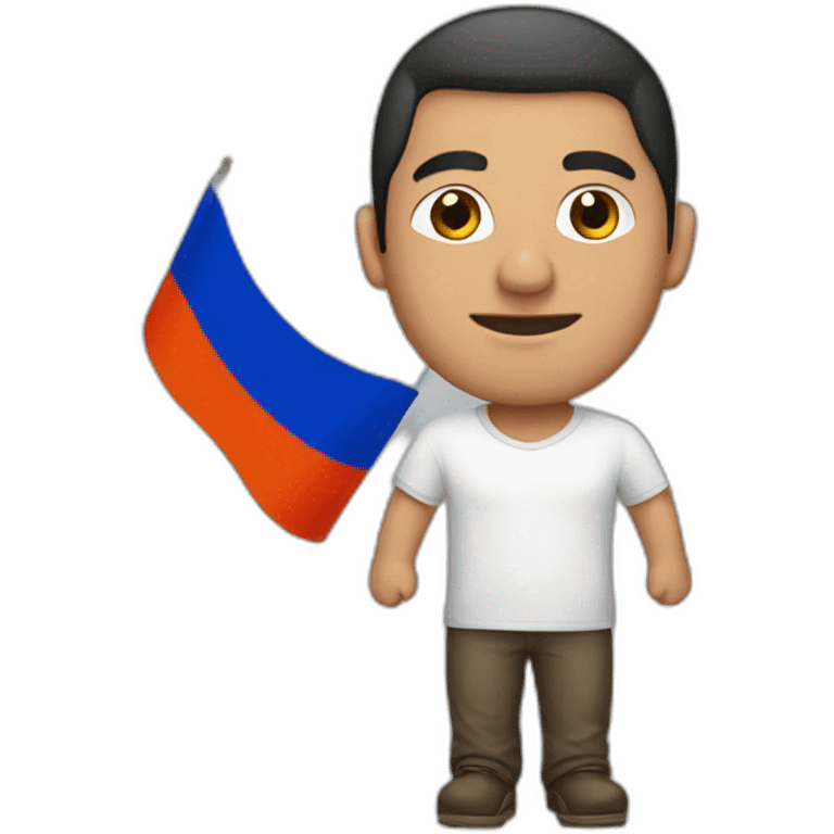 Man with armenian flag emoji