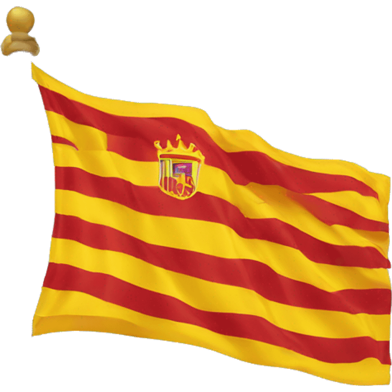 Flag to catalogne emoji