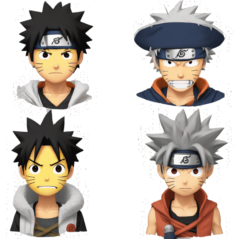 naruto vs luffy emoji