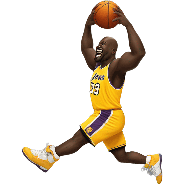 Shaq dunking emoji