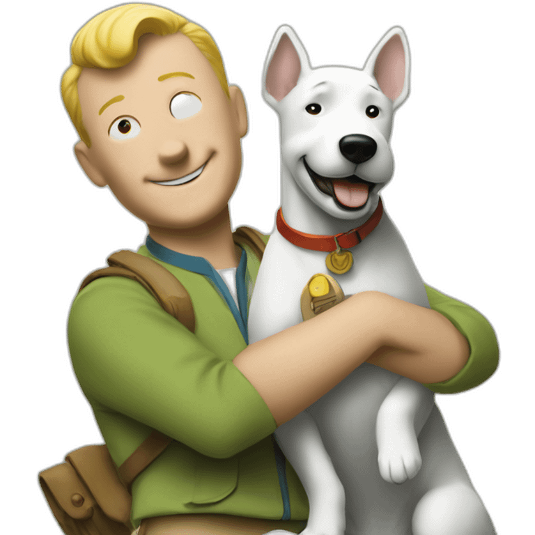 Tintin and Milou emoji