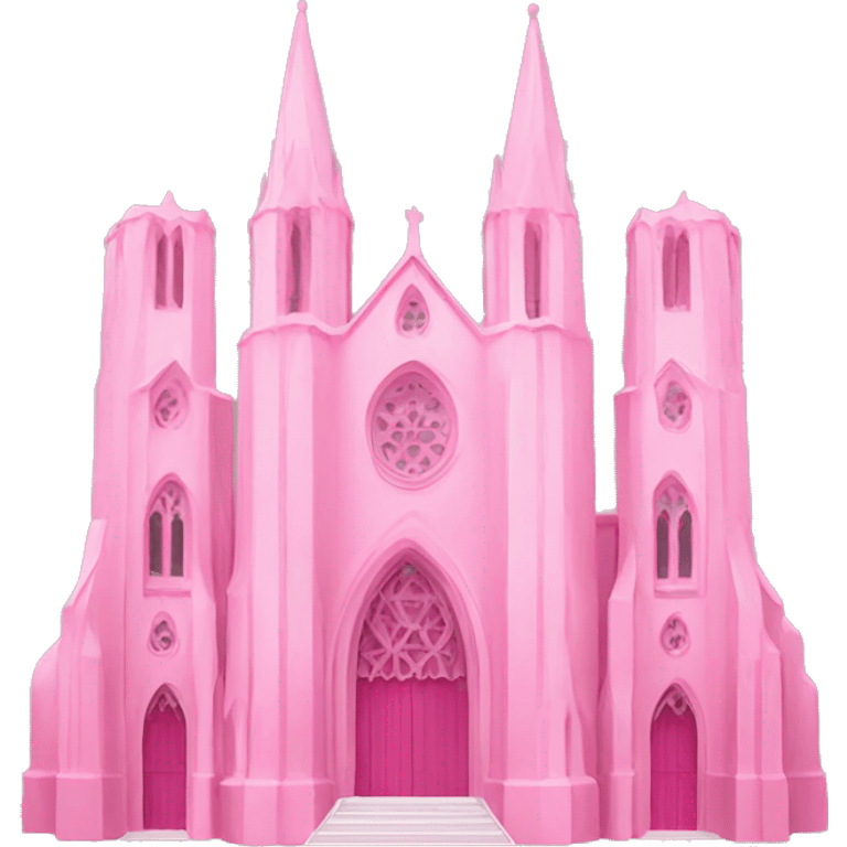 Pink cathedral emoji