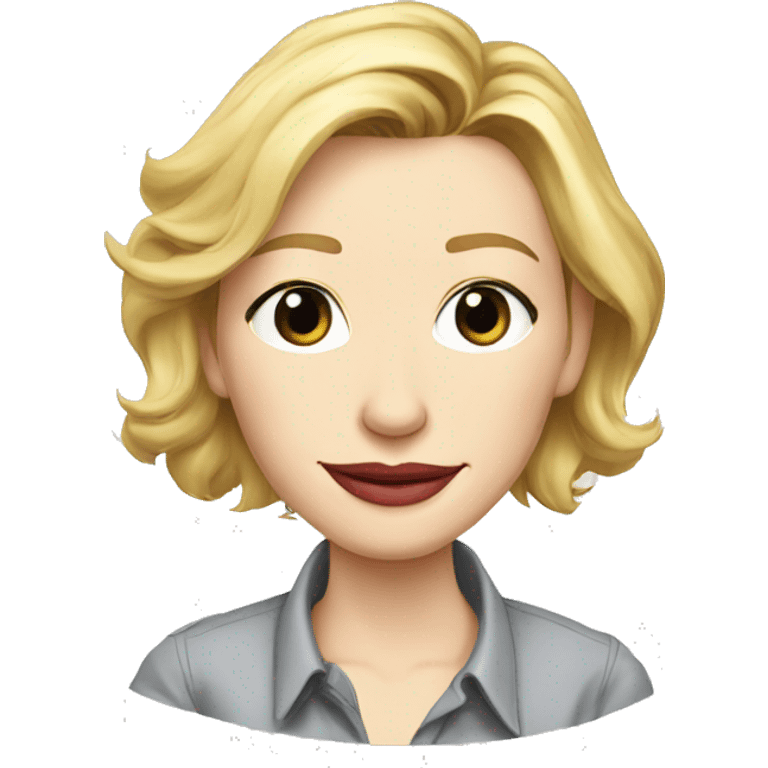 cate-blanchett cartoon wearing shirt emoji