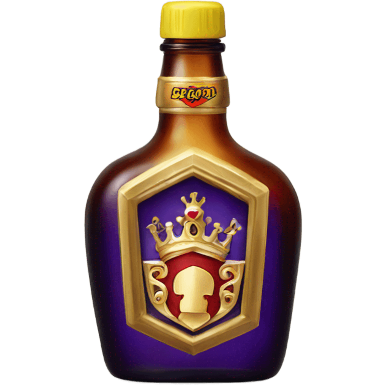 Crown royale drink bottle emoji