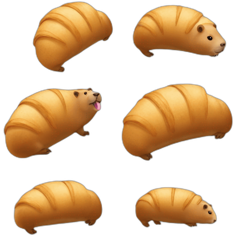 capybara french croissant emoji