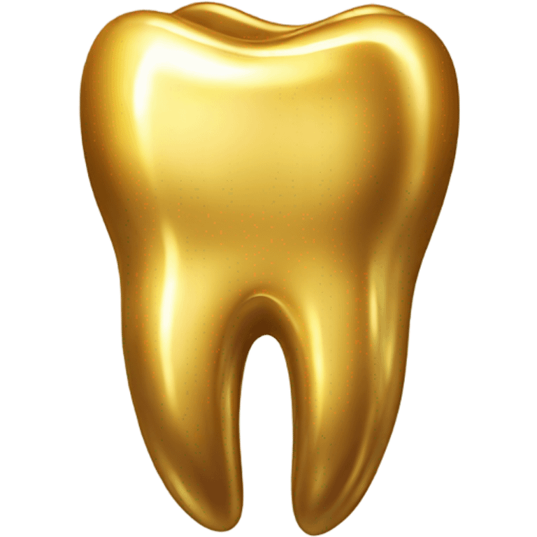 Golden tooth emoji