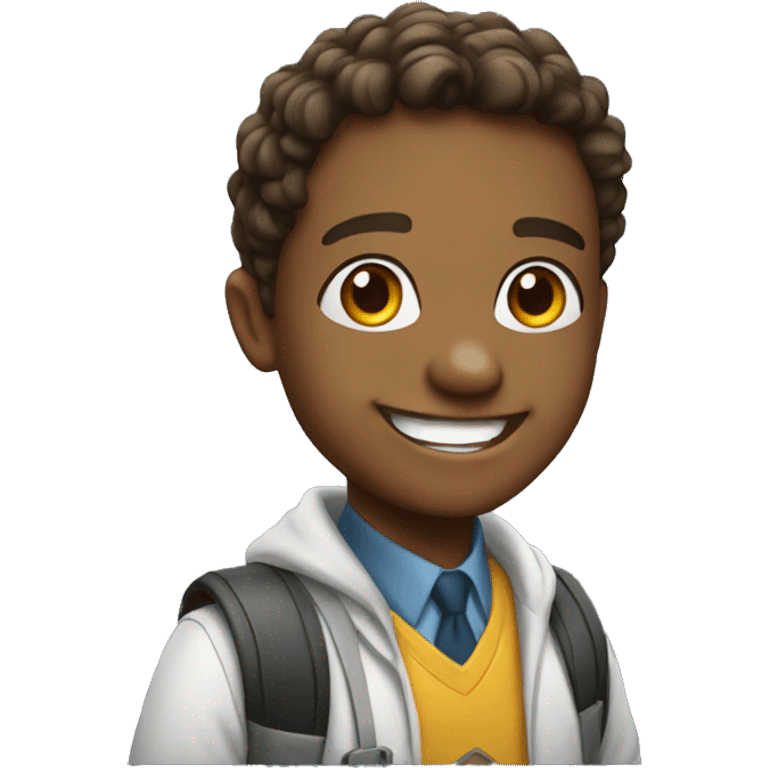 Happy student emoji