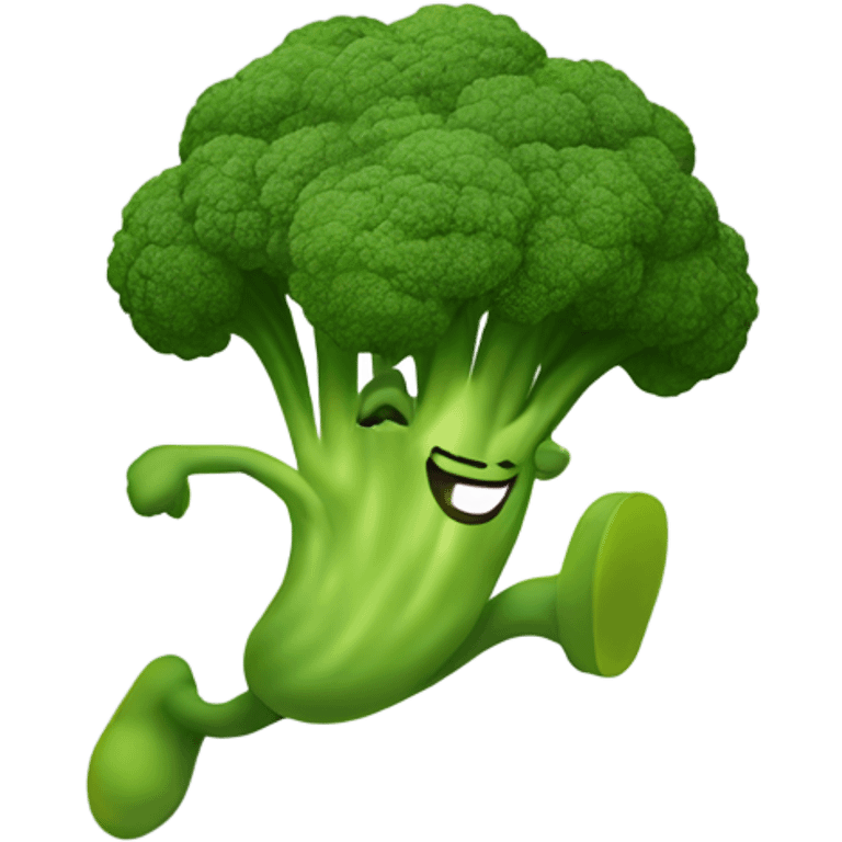 sprinting broccoli joyfully  emoji