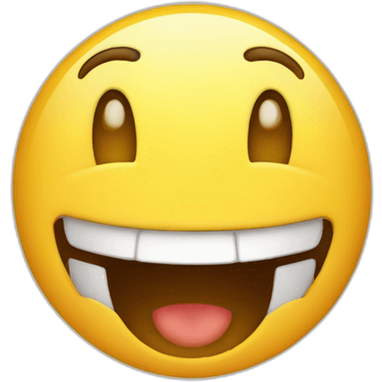 happy fun face emoji