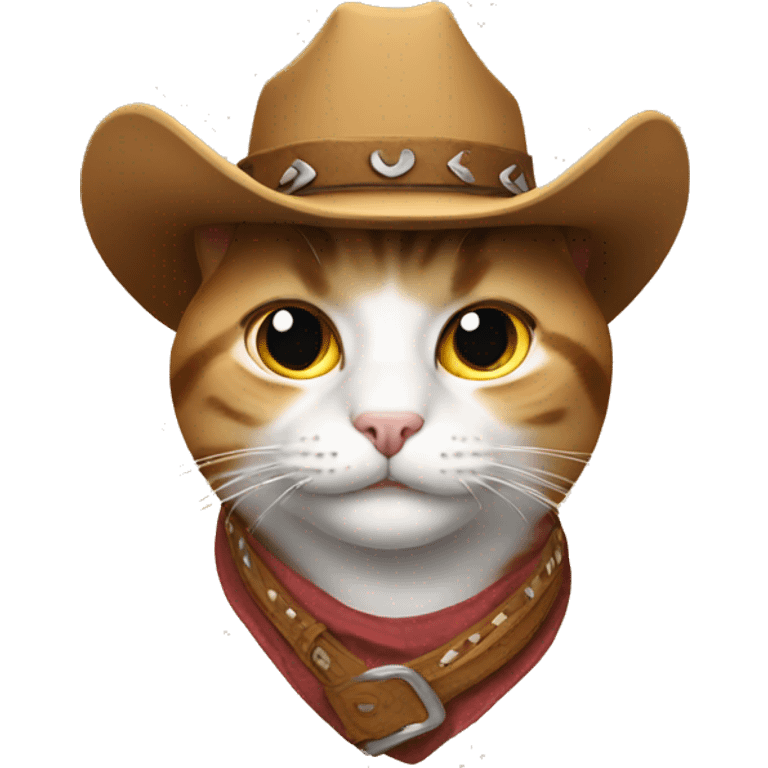 Cat with cowboy hat emoji