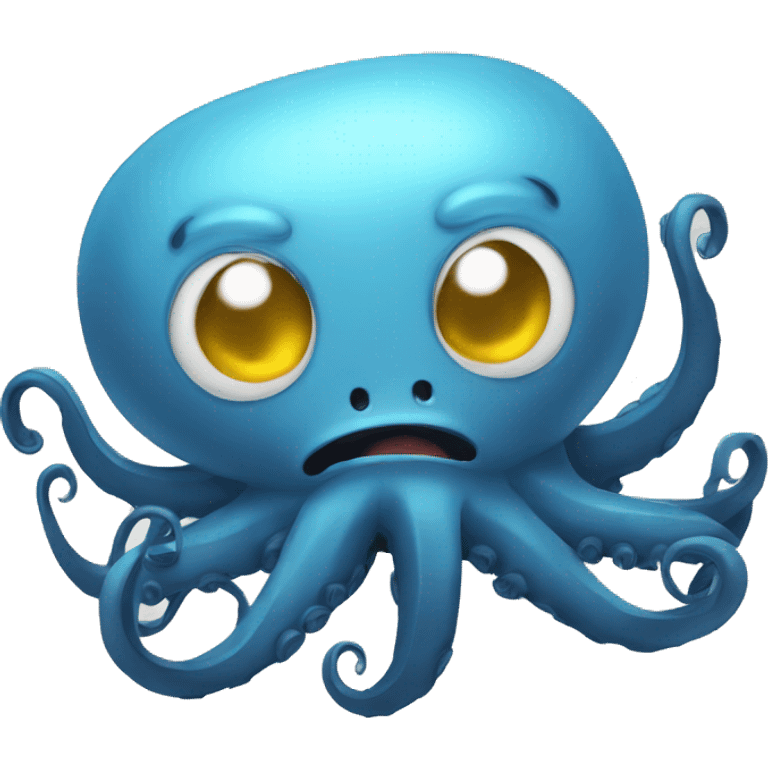 Octopus having a mental breakdown emoji