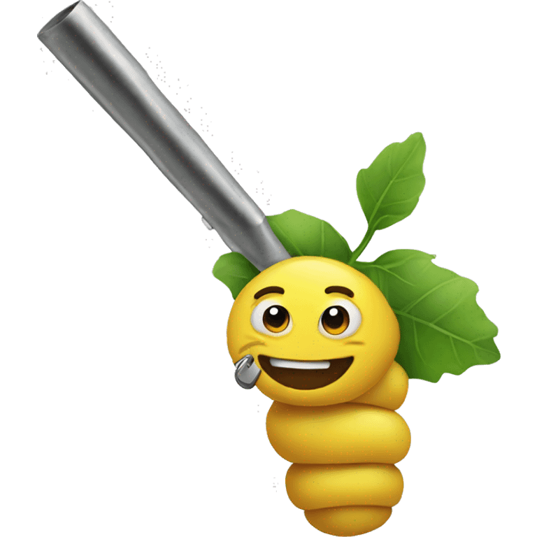 caterpilar with tool emoji