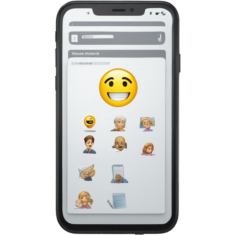 documents inside of a phone emoji