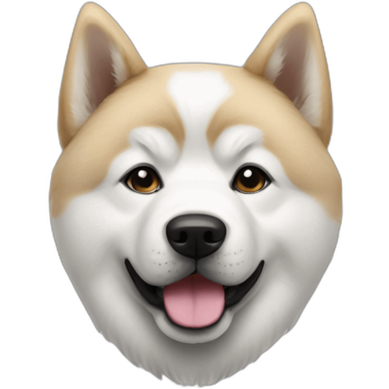 chiot akita blanc emoji