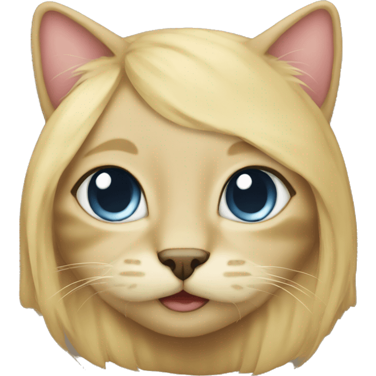 blonde shirazi cat emoji