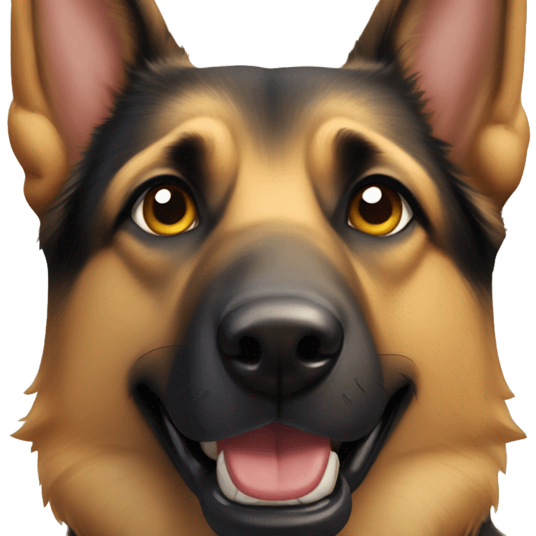 German shepherd face emoji