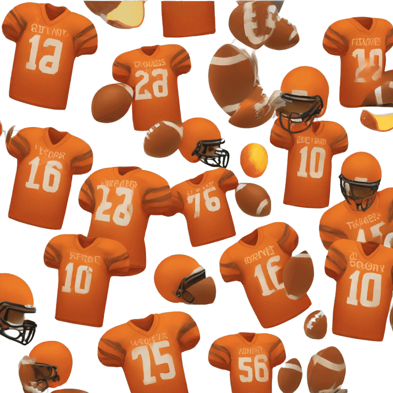 burnt orange Football jersey emoji