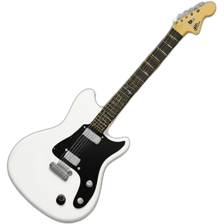 white electric guitar emoji