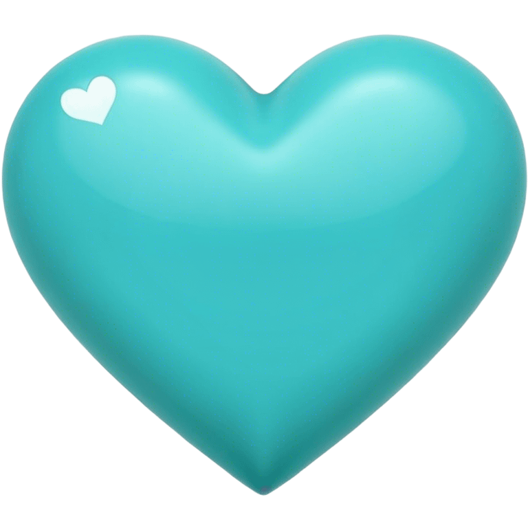 Turquoise heart emoji