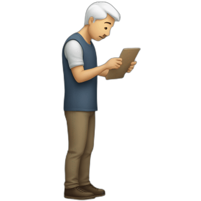 man searching for something emoji