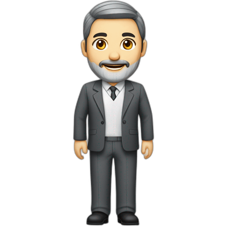 husband preacher middle age dark gray hair trimmed beard business suit, with wife asian age 55 dark hair nurse uniform emoji