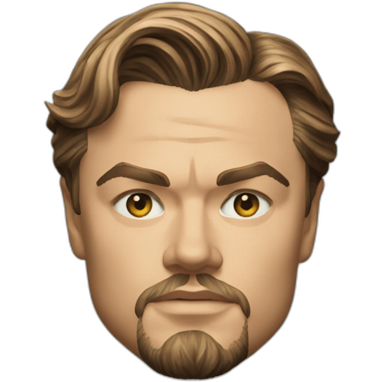 portrait of leonardo dicaprio in Titanic emoji