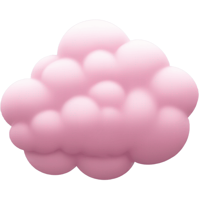 Pink snowfall cloud emoji