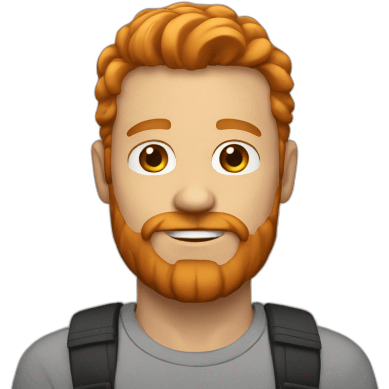 bold white male with ginger beard emoji