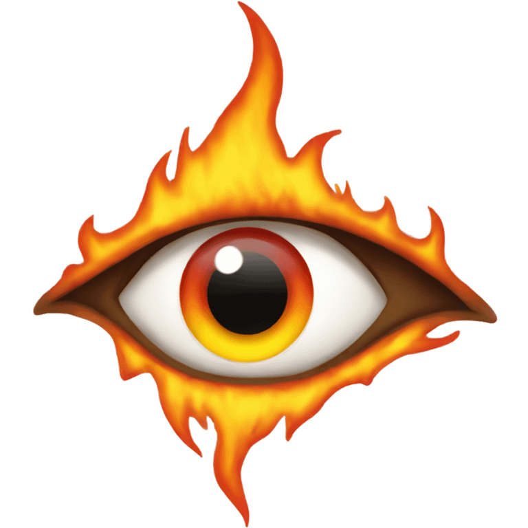 eye and fire emoji