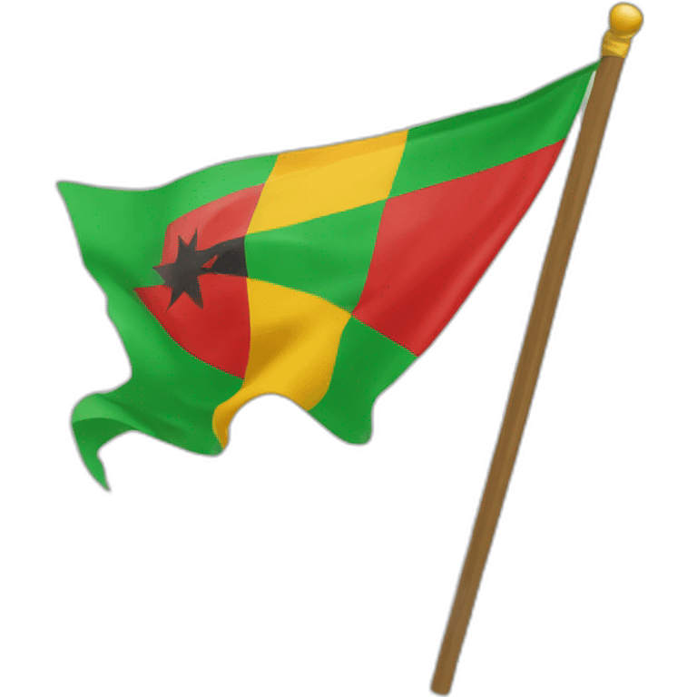 Drapeau panafricain emoji