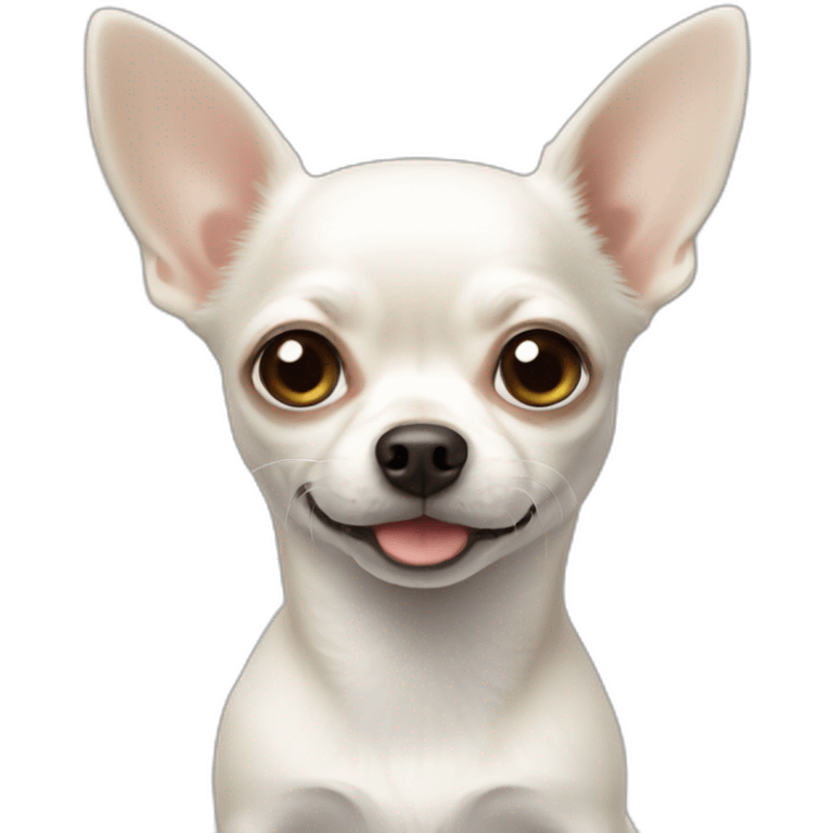 White Chihuahua emoji