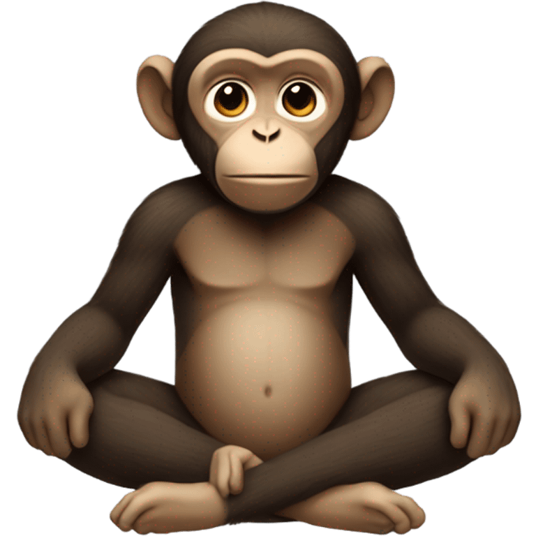 Meditating monkey emoji