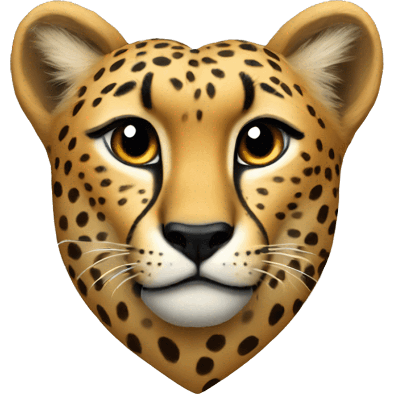 Cheetah heart emoji